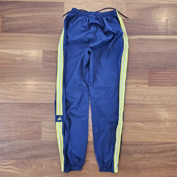 Vintage 90s Y2K Adidas Nylon Windbreaker Track Pants Joggers Zip Ankle Mens XL - Picture 6 of 12